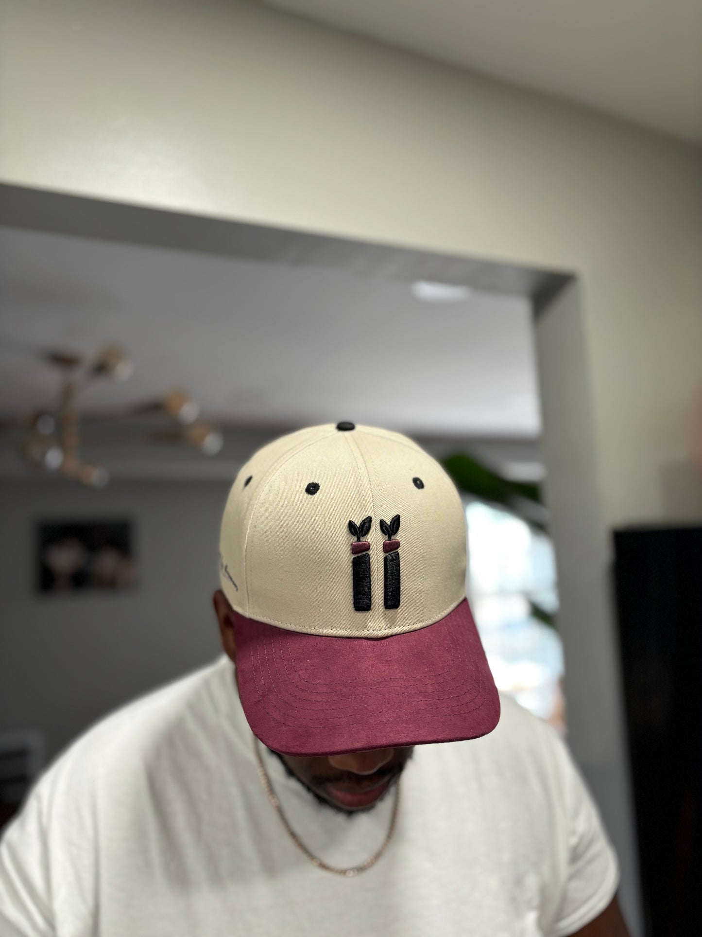 Designed by Growers II Hat (Purple and Cream)