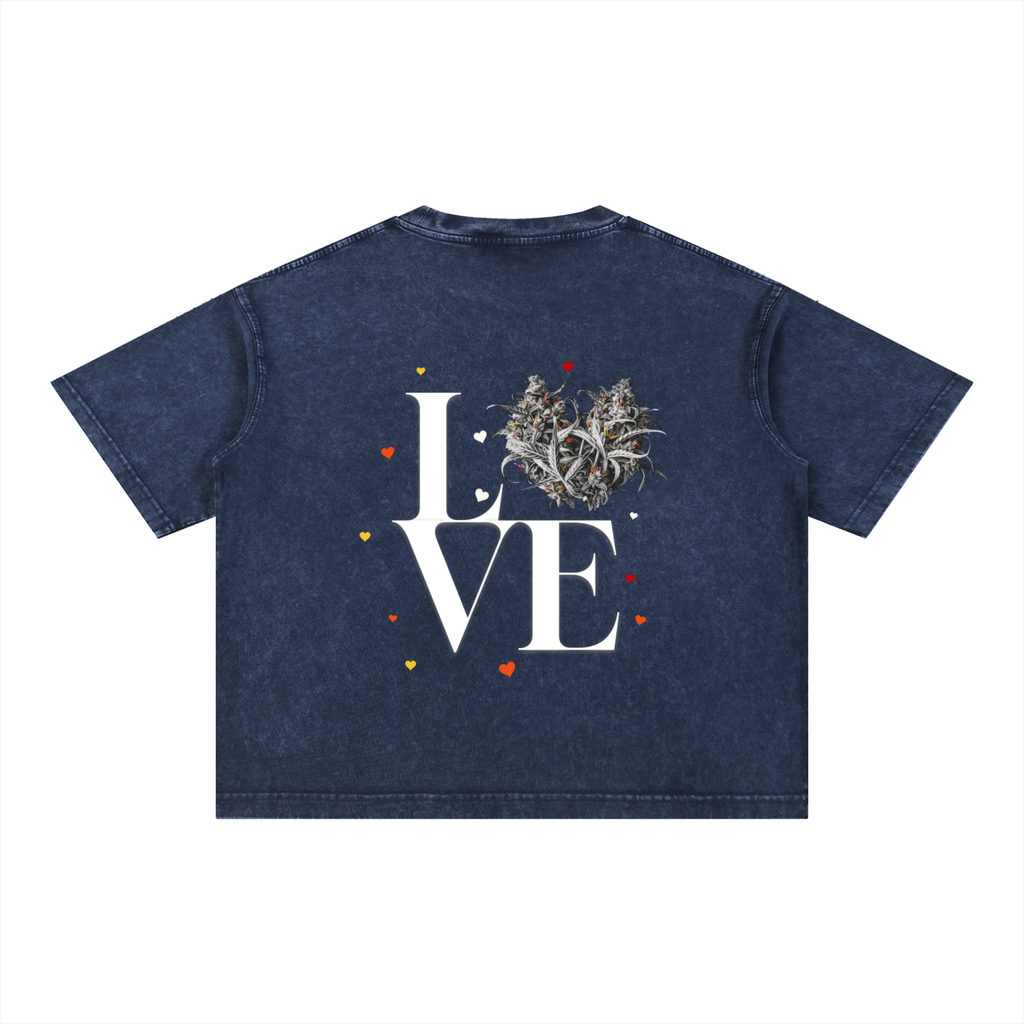 LOVE X HEART BOXY TEE