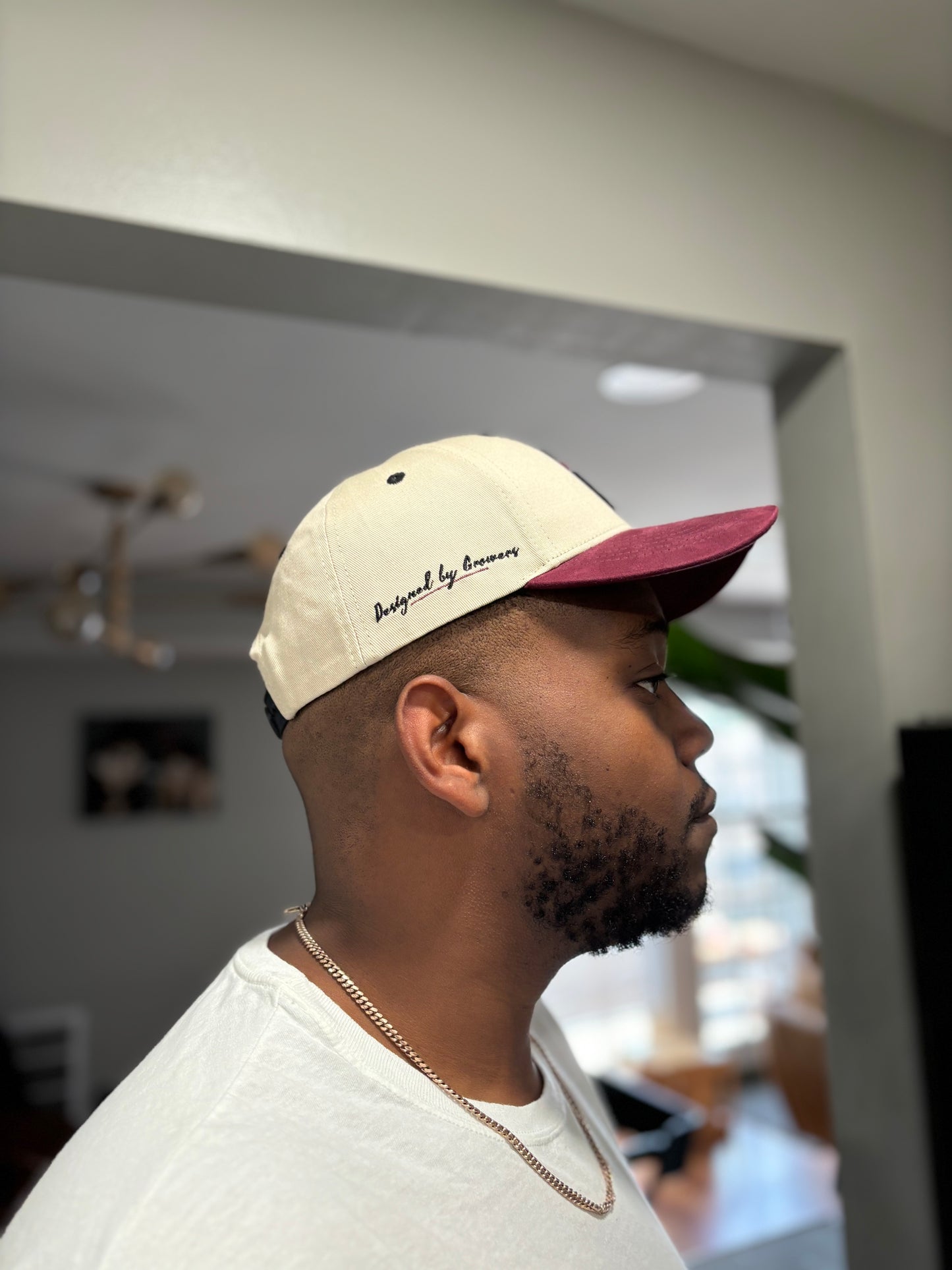 Designed by Growers II Hat (Purple and Cream)