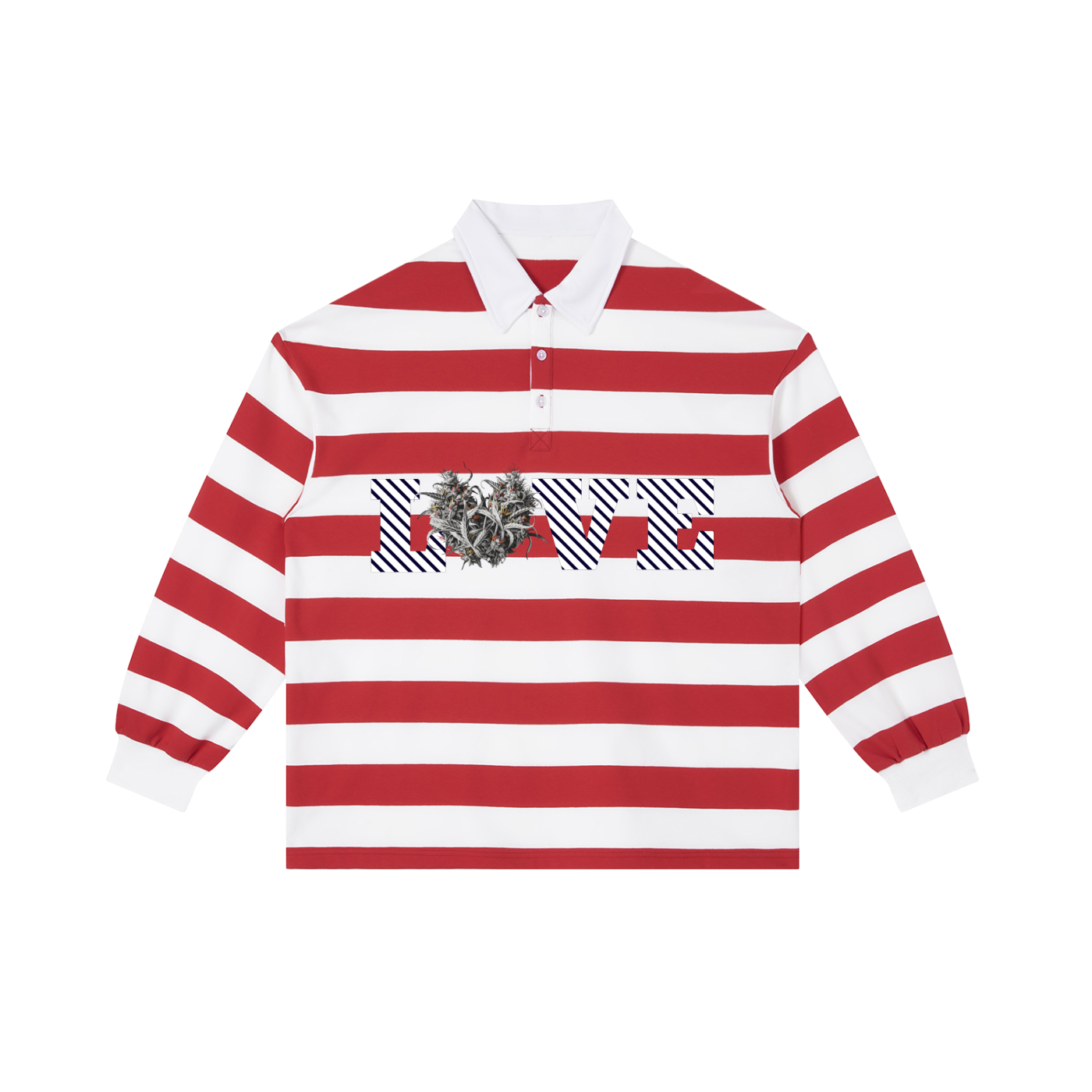 Color Block Stripe Polo Shirt