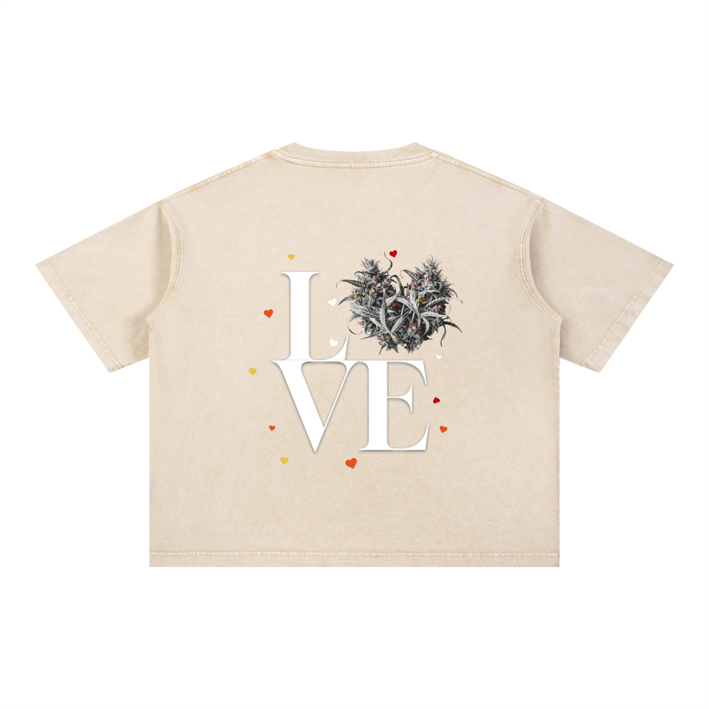 LOVE X HEART BOXY TEE