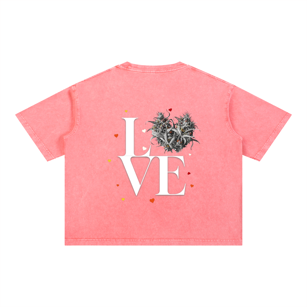 LOVE X HEART BOXY TEE