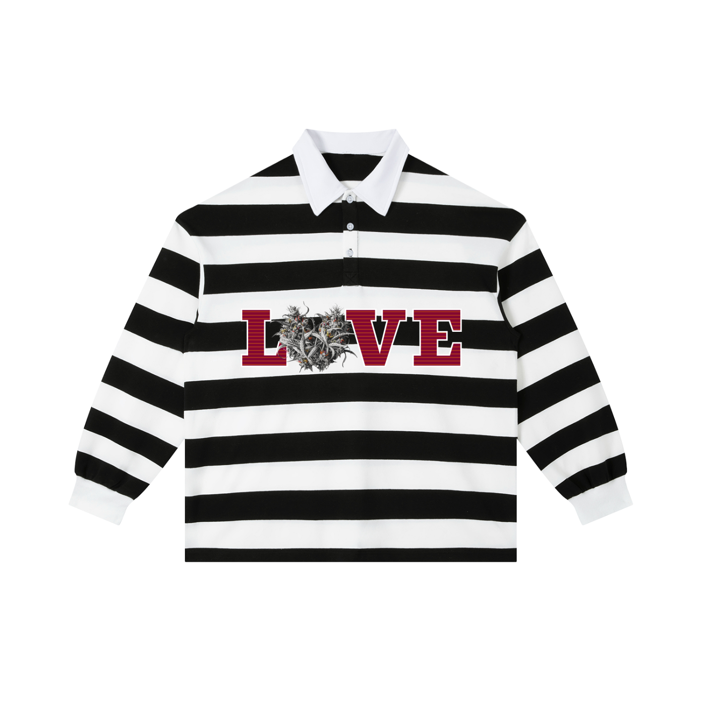 Color Block Stripe Polo Shirt