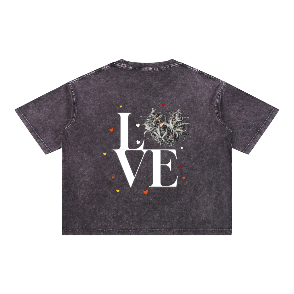 LOVE X HEART BOXY TEE
