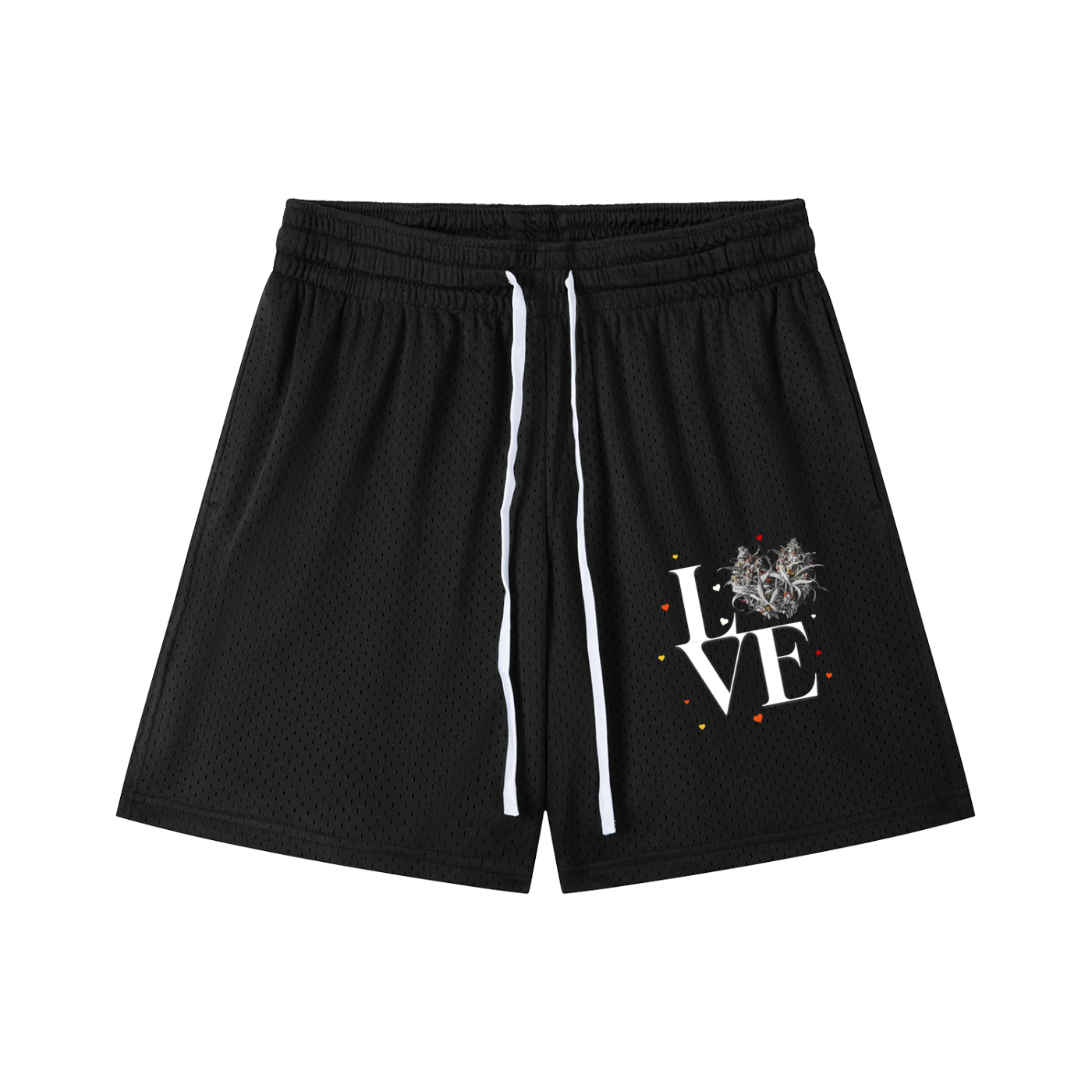 Mesh Drawstring Shorts
