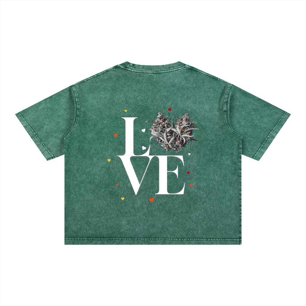 LOVE X HEART BOXY TEE
