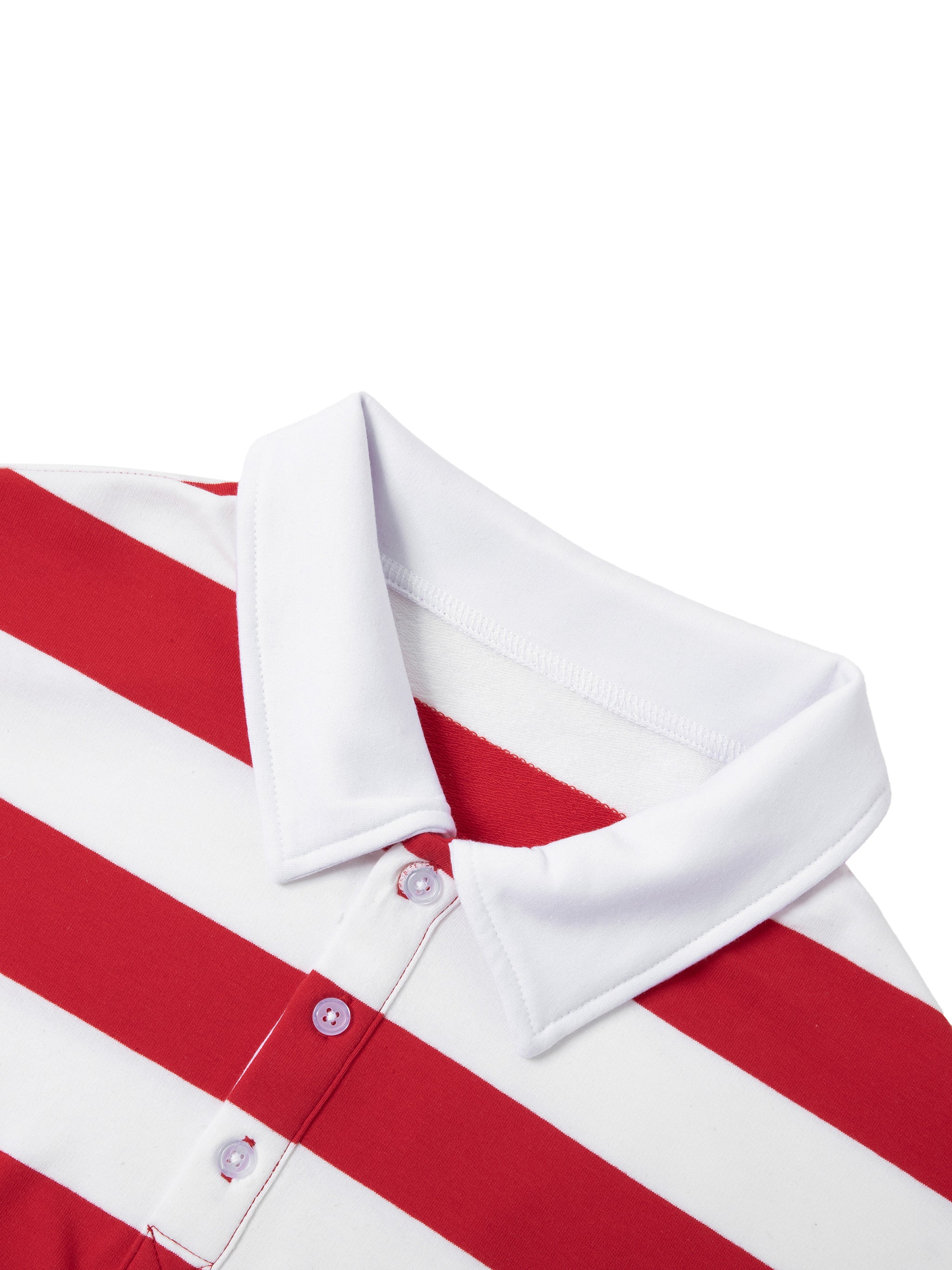 Color Block Stripe Polo Shirt